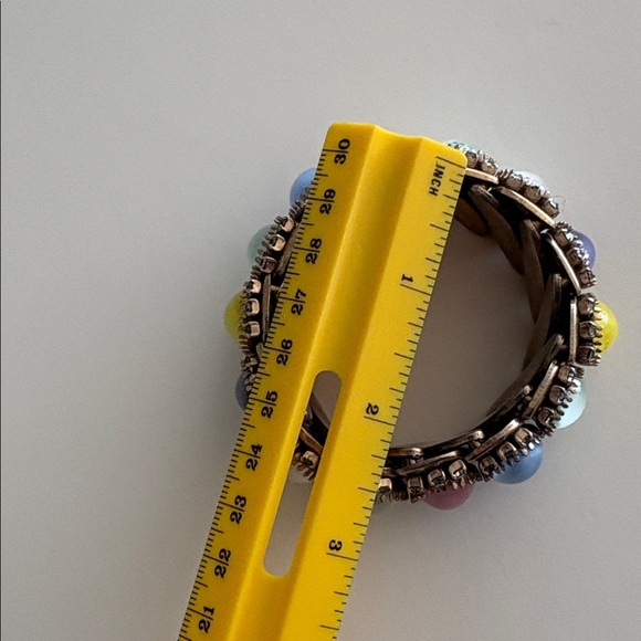 Vintage Pastel Moonstone Cabochon Extension Bracelet - Picture 6 of 9